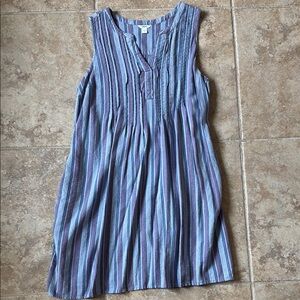 Sonoma Sleeveless Striped Midi Dress - Blue and Purple